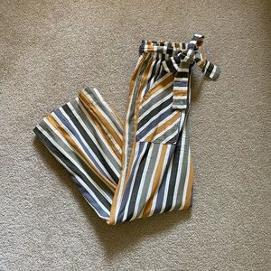 Anthropologie || striped trouser pants